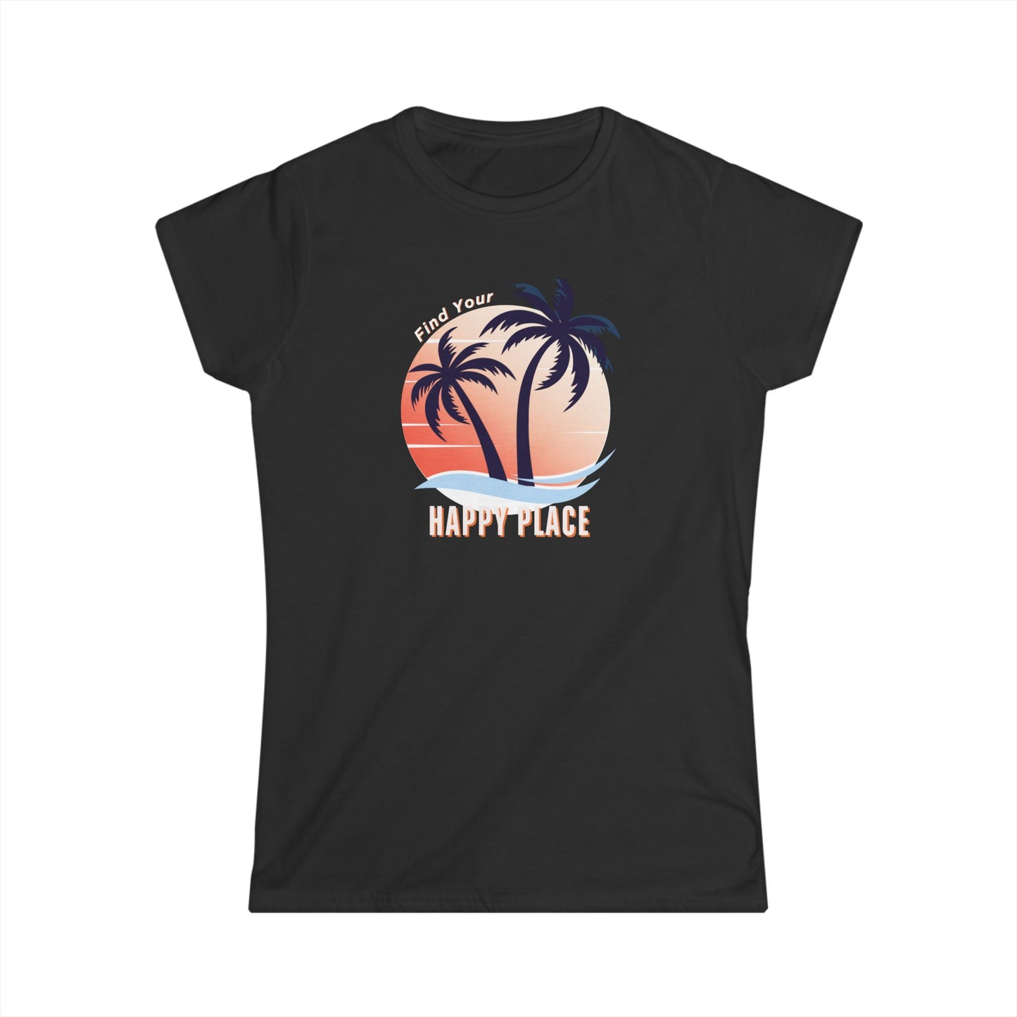 Womens Vintage Beach T-Shirt