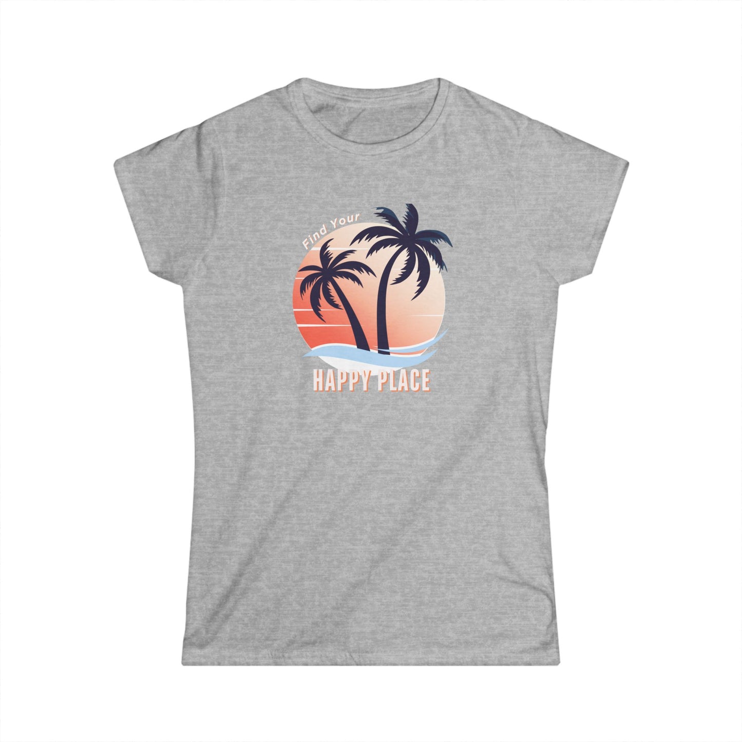 Womens Vintage Beach T-Shirt